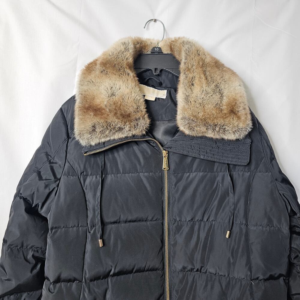 Michael Michael kors  Black Parka Puffer Coat Jacket Size Midium - Picture 4 of 11